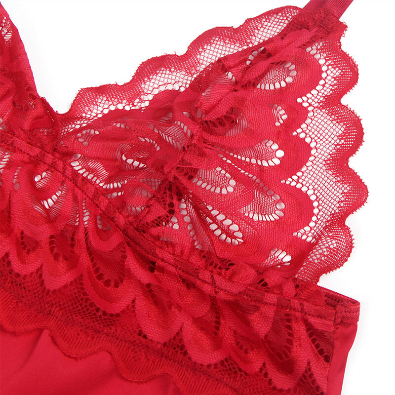 SUBBLIME - SATIN BABYDOLL WITH LACE
