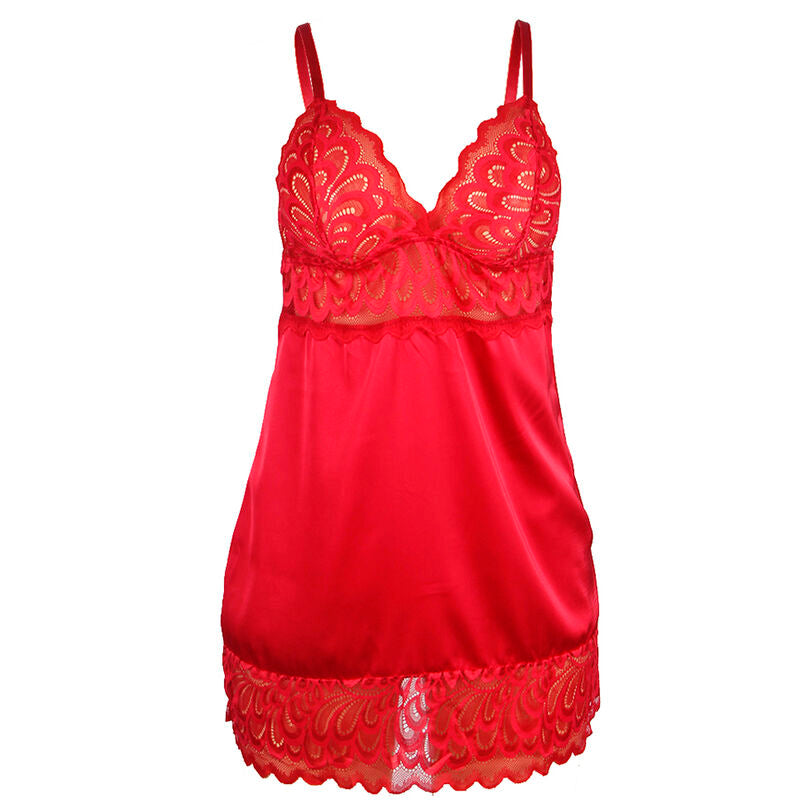 SUBBLIME - SATIN BABYDOLL WITH LACE