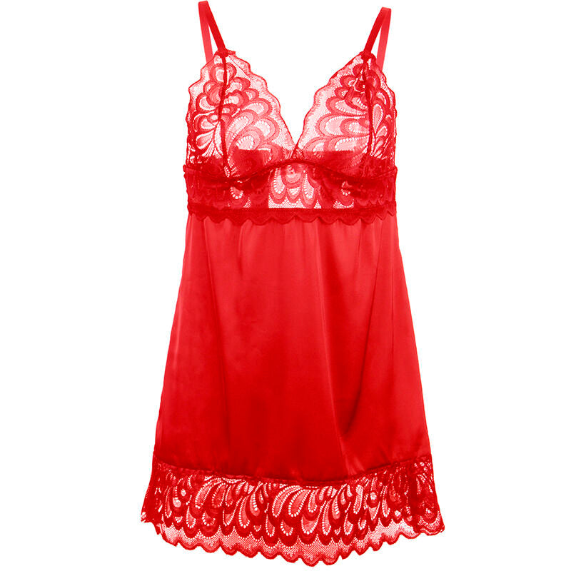SUBBLIME - SATIN BABYDOLL WITH LACE