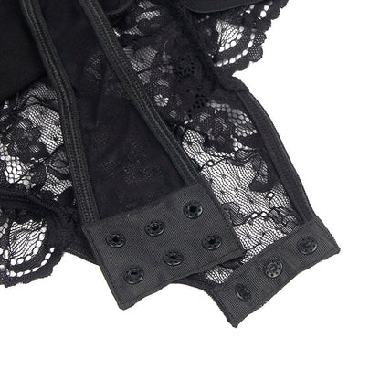 SUBBLIME - TEDDY WITH GARTER WITH LACE DETAIL AND STRIPS