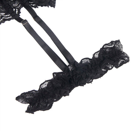 SUBBLIME - TEDDY WITH GARTER WITH LACE DETAIL AND STRIPS