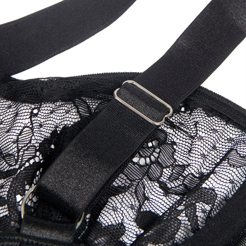 SUBBLIME - TEDDY WITH GARTER WITH LACE DETAIL AND STRIPS