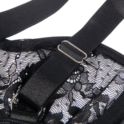 SUBBLIME - TEDDY WITH GARTER WITH LACE DETAIL AND STRIPS