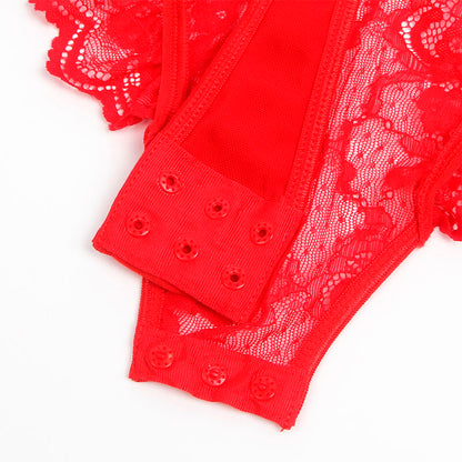 SUBBLIME - TEDDY WITH GARTER WITH LACE DETAIL AND STRIPS