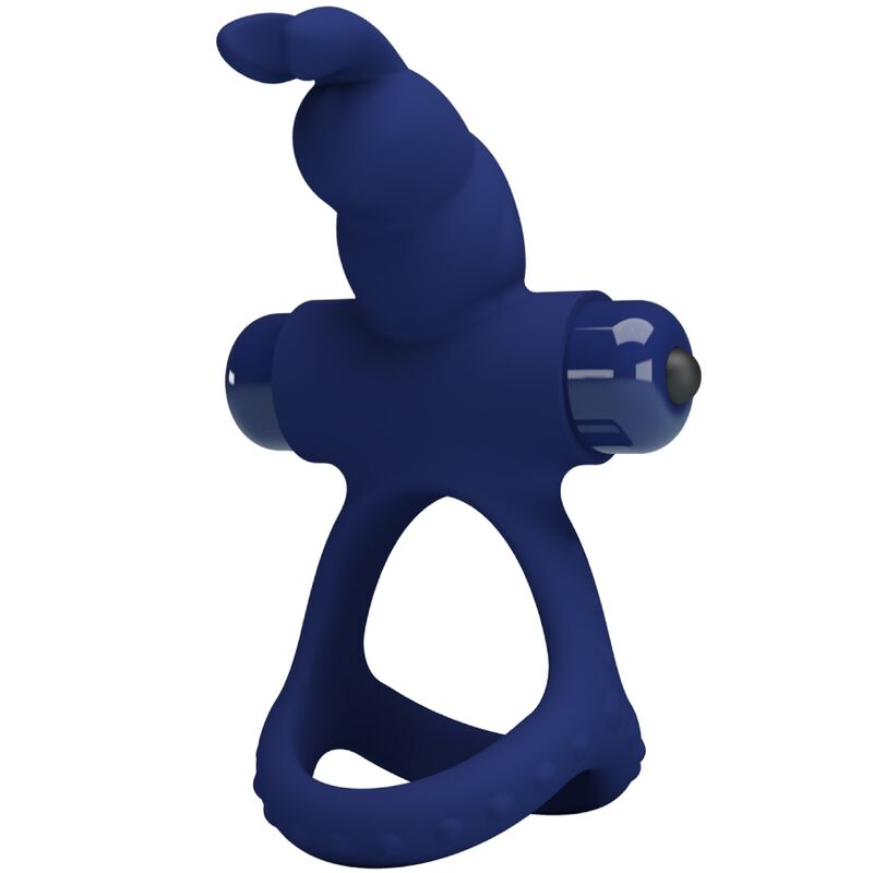 PRETTY LOVE - ANNEAU VIBRANT DOUBLE LUCHITO RABBIT BLEU