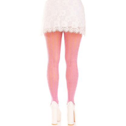 LEG AVENUE - STOCKINGS WITH OPENINGS HEART & BOWS