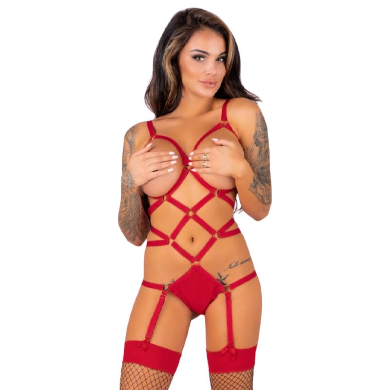 LIVCO CORSETTI FASHION - THIARA LC 20213 SET BODY + STOCKINGS