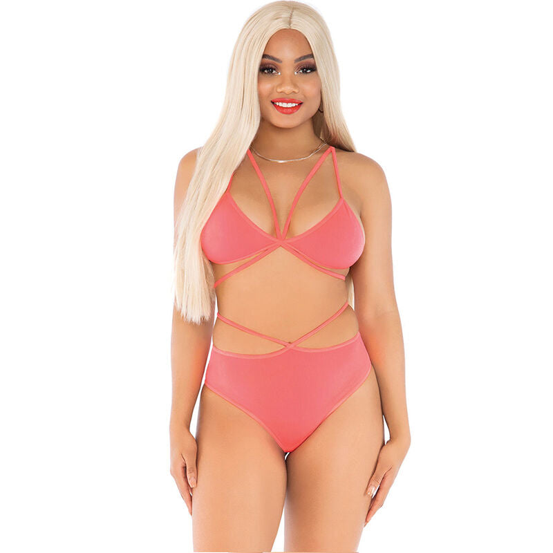LEG AVENUE - TOP & PANTIES WITH STRAPS