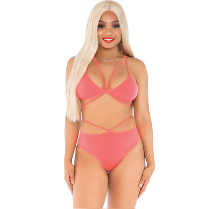 LEG AVENUE - TOP & PANTIES WITH STRAPS