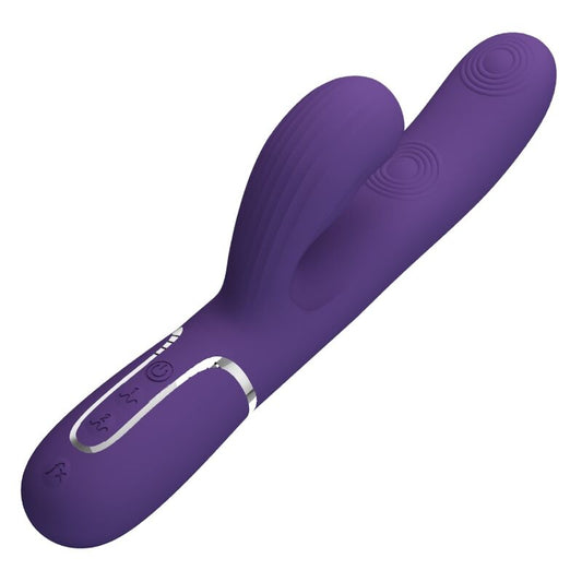 PRETTY LOVE - VIBROMASSEUR POINT G PERLITA 3 EN 1 MULTIFONCTION VIOLET