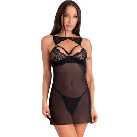 LIVCO CORSETTI FASHION - KROLINA LC 90734 CHEMISE + THONG