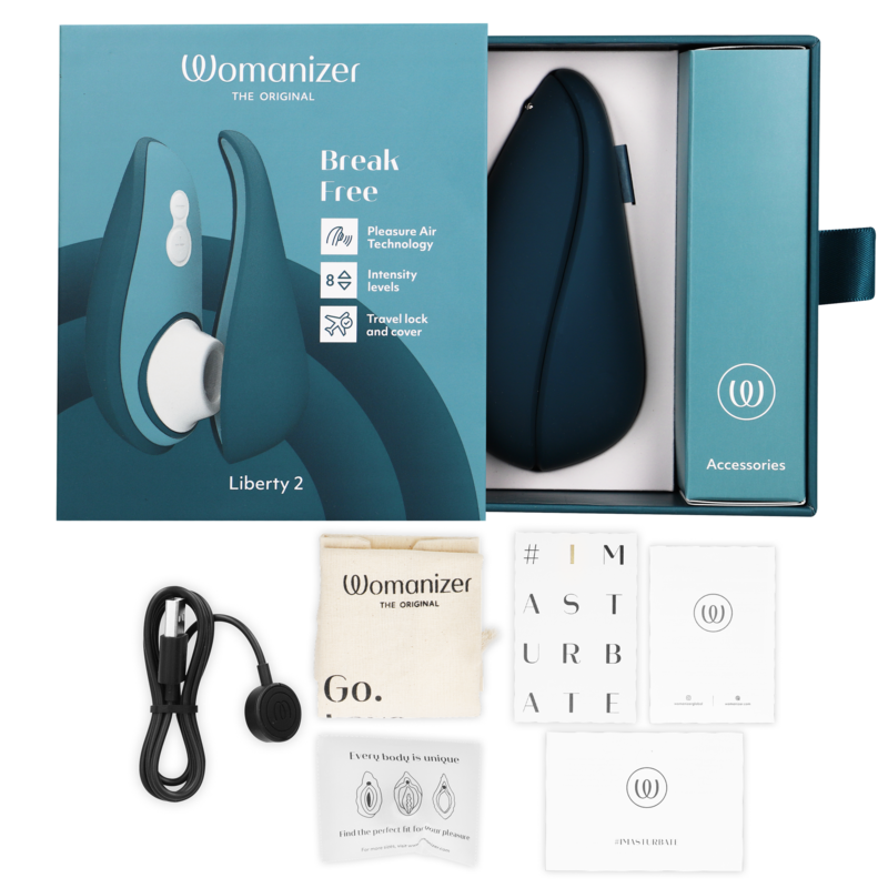 WOMANIZER - LIBERTY 2 CLITORIS STIMULATOR & SUCTION LIGHT