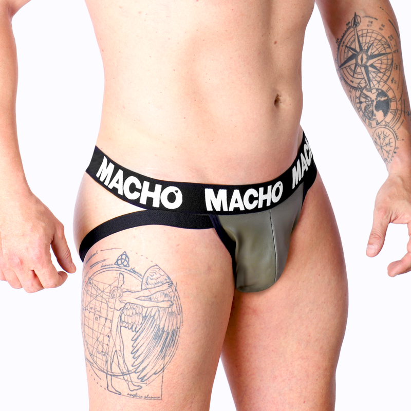 MACHO - MX27GR JOCK LEATHER BEIGE