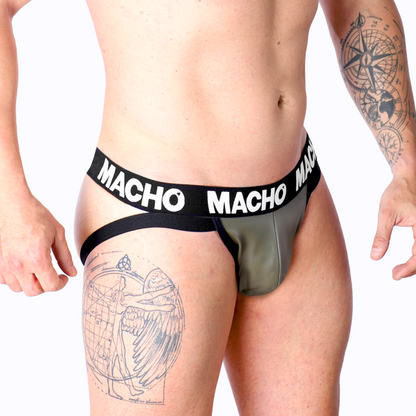 MACHO - MX27GR JOCK LEATHER BEIGE