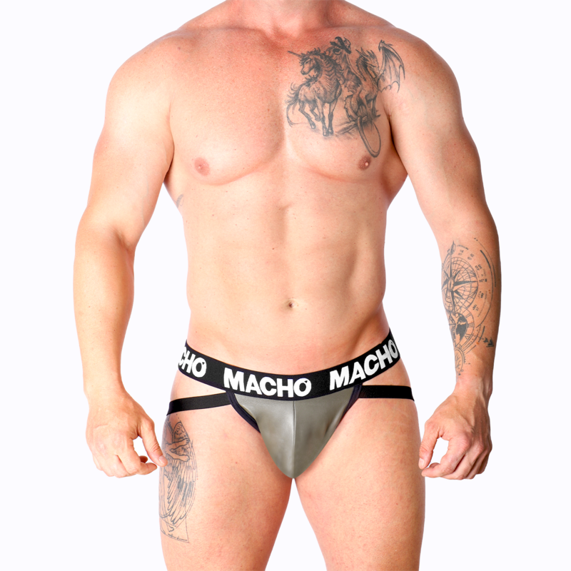 MACHO - MX27GR JOCK LEATHER BEIGE
