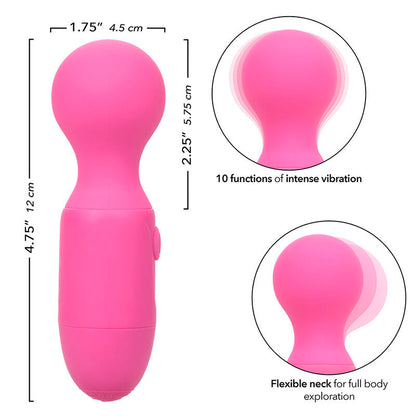 CALEXOTICS - MASAJEADOR RECARGABLE PARA PRINCIPIANTES 10 VIBRACIONES ROSA