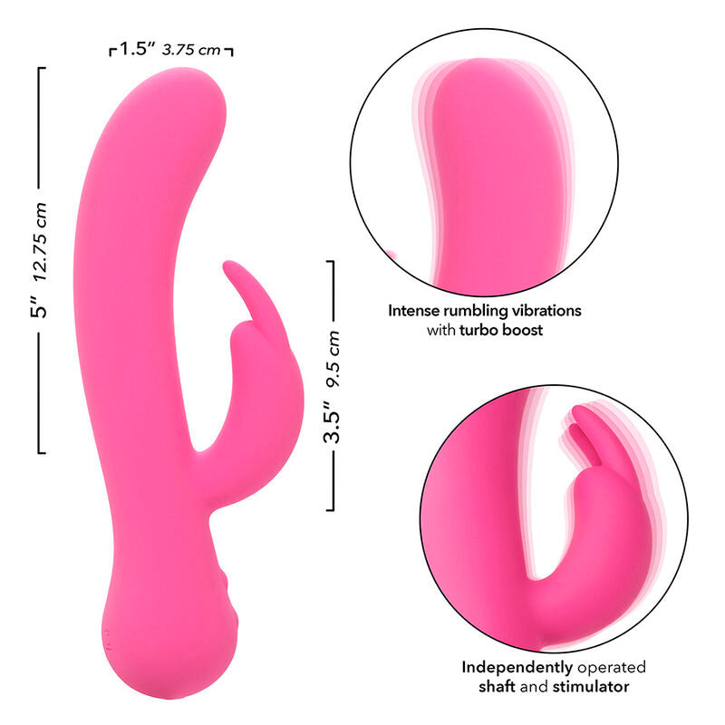 CALEXOTICS - PREMIER VIBREUR LAPIN RECHARGEABLE ROSE
