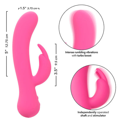 CALEXOTICS - PREMIER VIBREUR LAPIN RECHARGEABLE ROSE