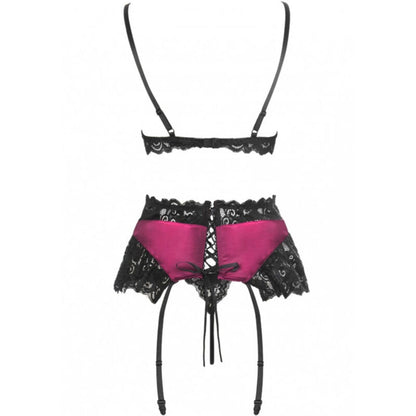 LIVCO CORSETTI FASHION - NAHIR LC 20214 BRA + PANTY + GARTER BELT