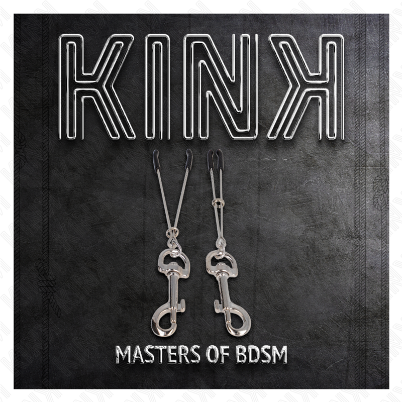 KINK - PINZA PARA PEZÓN DE GANCHO FINO PLATA 7 CM