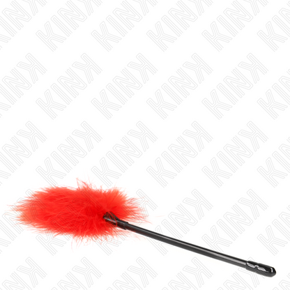 KINK - PLUMES À CHATOUILLES ROUGES UTILISÉES POUR LE KIT DE LIGOTAGE 27 CM