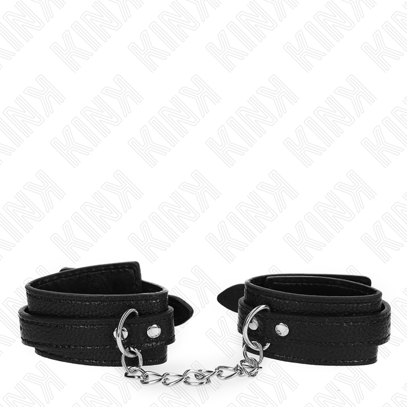 KINK - MENOTTES MOTIF SERPENT NOIR AJUSTABLES 20-28 CM X 5,4 CM