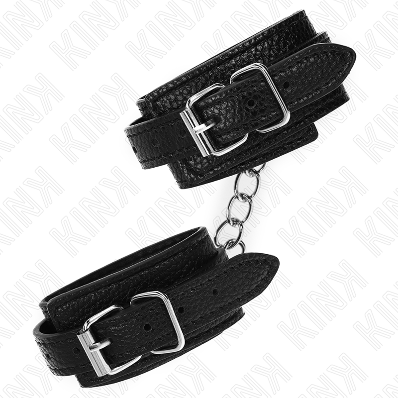KINK - MENOTTES MOTIF SERPENT NOIR AJUSTABLES 20-28 CM X 5,4 CM