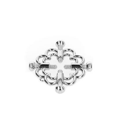 KINK - PINZAS PARA PEZONES FLOR DE METAL
