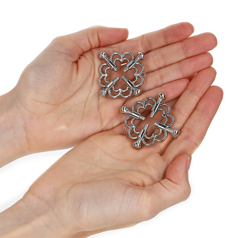 KINK - PINZAS PARA PEZONES FLOR DE METAL
