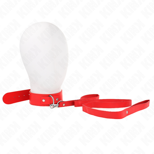 KINK - COLLIER AVEC CEINTURE 116 CM ROJO SANGLE AJUSTABLE 32-50 CM X 8 CM