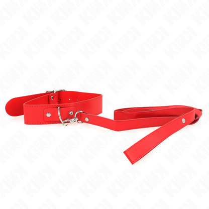 KINK - COLLIER AVEC CEINTURE 116 CM ROJO SANGLE AJUSTABLE 32-50 CM X 8 CM