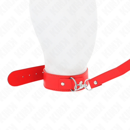 KINK - COLLIER AVEC CEINTURE 116 CM ROJO SANGLE AJUSTABLE 32-50 CM X 8 CM