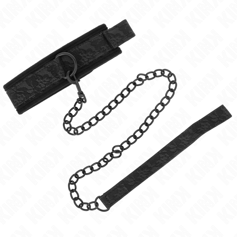 KINK - COLLIER MODÈLE BASIQUE AVEC LAISSE 77 CM MODÈLE 5 RÉGLABLE 34-54 CM X 5 CM