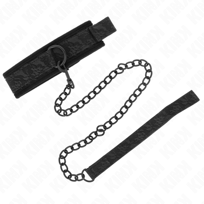 KINK - COLLIER MODÈLE BASIQUE AVEC LAISSE 77 CM MODÈLE 5 RÉGLABLE 34-54 CM X 5 CM