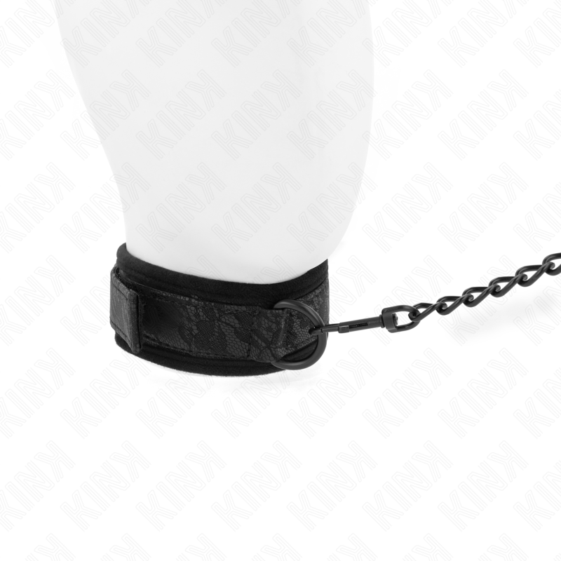 KINK - COLLIER MODÈLE BASIQUE AVEC LAISSE 77 CM MODÈLE 5 RÉGLABLE 34-54 CM X 5 CM