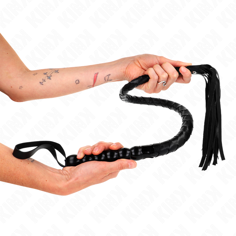 KINK - FOUET SERPENT PERLÉ 80 CM