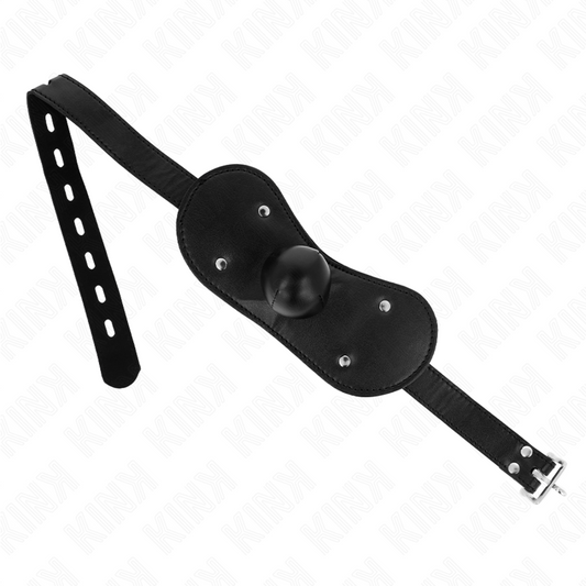 KINK - Bâillon-masque avec serrure ajustable 42-60 cm