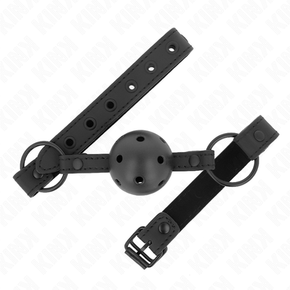 KINK - MORDAZA DE BOLA DE NEOPRENO DE 4,5 CM, AJUSTABLE DE 63,5 X 2 CM, RANGO DE 41 A 59 CM