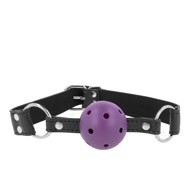 KINK - BOLA TRANSPIRABLE 4 CM CON DOBLE REMACHE PÚRPURA 62.5 x 2.5 CM AJUSTABLE 42-58 CM