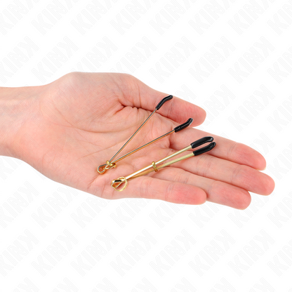 KINK - THIN NIPPLE CLAMPS GOLD 7 CM
