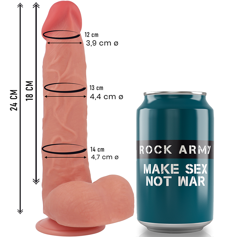 ROCKARMY - RAPTOR DE SILICONA LÍQUIDA 24 CM -O- 4.4 CM
