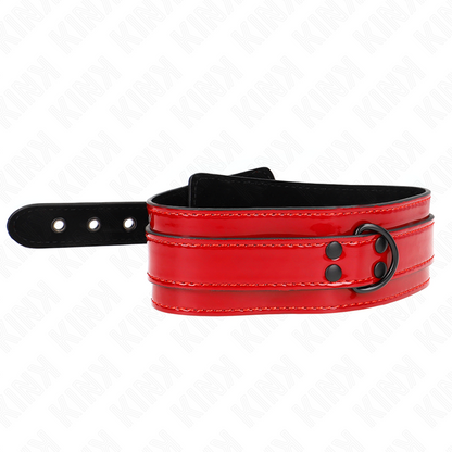 KINK - COLLIER AJUSTABLE ROUGE LIE DE VIN 37,5-49,5 CM X 5 CM