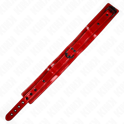 KINK - COLLIER AJUSTABLE ROUGE LIE DE VIN 37,5-49,5 CM X 5 CM