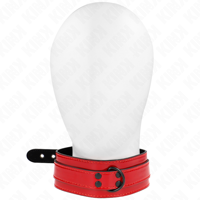 KINK - COLLIER AJUSTABLE ROUGE LIE DE VIN 37,5-49,5 CM X 5 CM