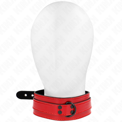 KINK - COLLIER AJUSTABLE ROUGE LIE DE VIN 37,5-49,5 CM X 5 CM