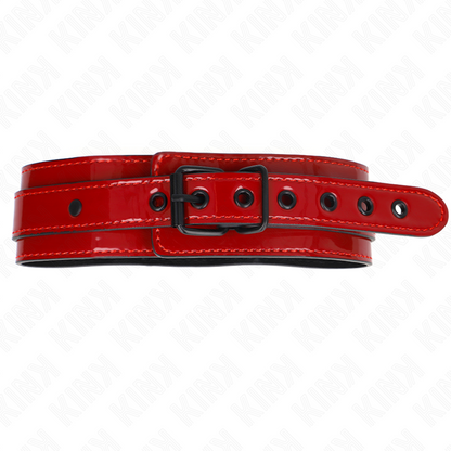 KINK - COLLIER AJUSTABLE ROUGE LIE DE VIN 37,5-49,5 CM X 5 CM