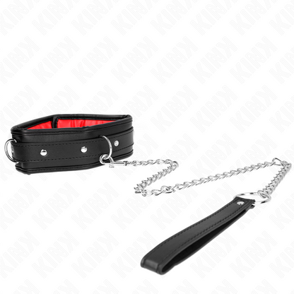 KINK - COLLAR CON TIRA DE PIEL SINTÉTICA TIPO ESPONJA MODELO 3 AJUSTABLE 37-54 CM X 3 CM
