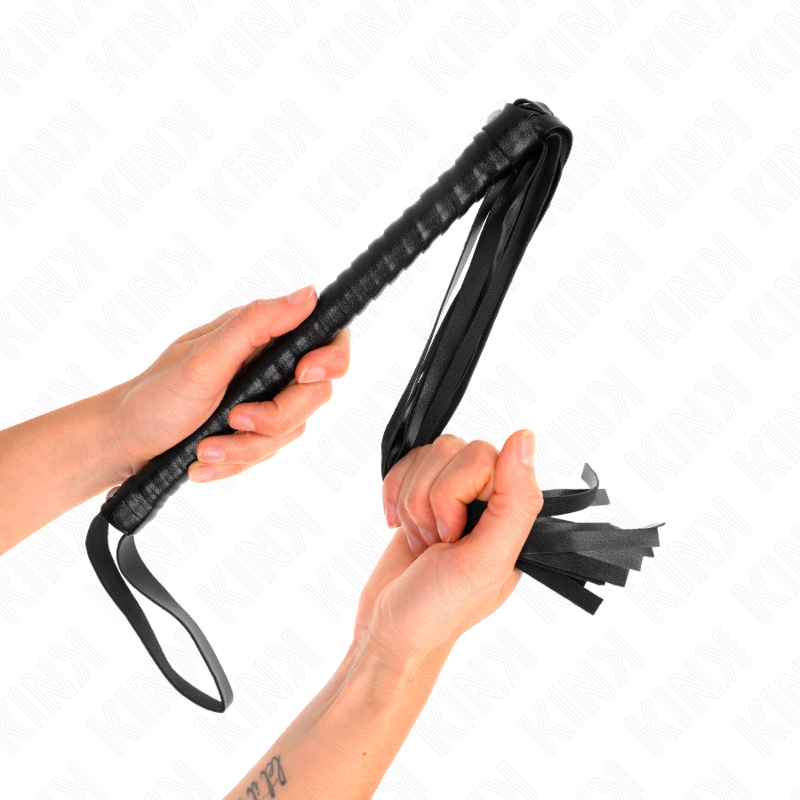 KINK - LÁTIGO CON MANGO NEGRO TEXTURIZADO DE 48,5 CM