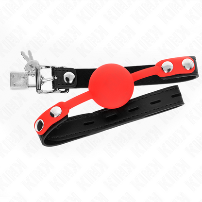 KINK - MORDAZA DE SILICONA DE 4 CM CON CANDADO 60 x 2 CM