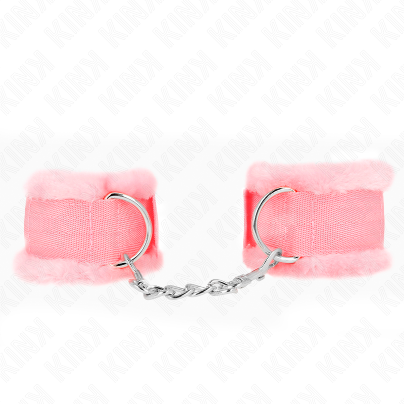 KINK - ESPOSAS CON FORRO DE PELO ROSA AJUSTABLES 17-31 CM X 7 CM